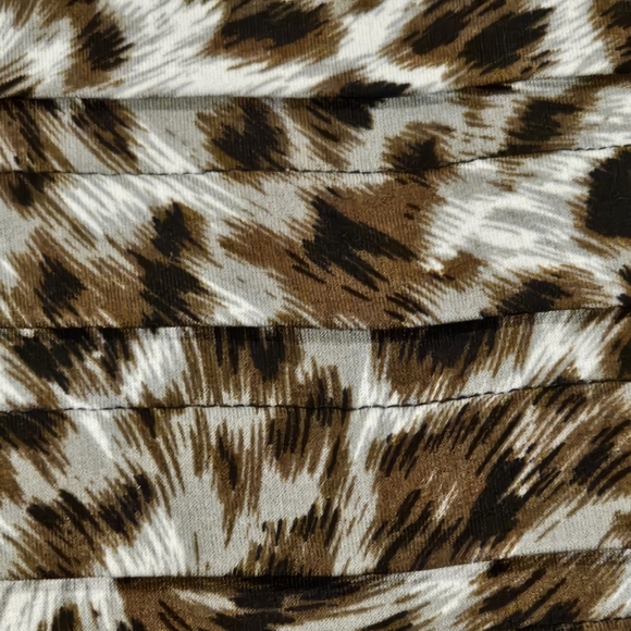 Adrianna Papell SZ 8 Bodycon Leopard Print V-Neck Sleeveless Evening Dress - Picture 9 of 11